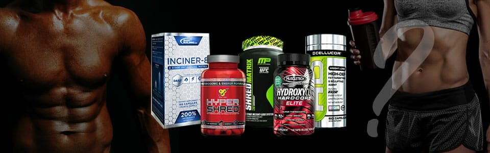 various brands of different fat burners