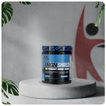 EVL ENGN Shred pre-workout supplement container