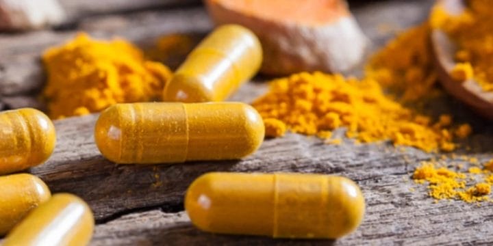 A close up shot of the best turmeric supplement