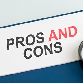 Pros And Cons on a white paper
