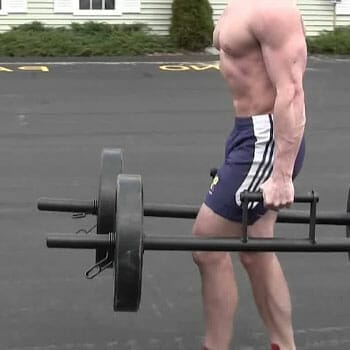 man doing a farmers walk