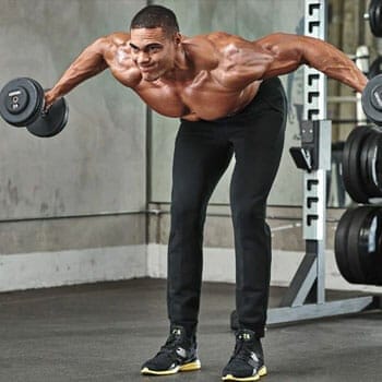 man doing rear dealt fly