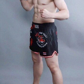 mma fighter standing in guard