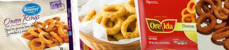 Vegan Onion rings that you can buy on a store