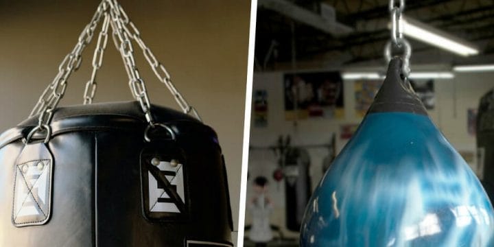 difference between a water heavy bag and a traditional bag