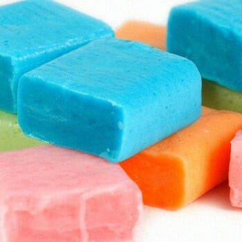 A starburst candy unwrapped