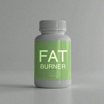 A bottle of Fat burner supplement