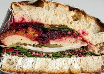 half sliced turkey sandwich