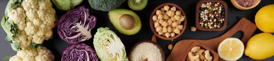 close up image of different type of organic food