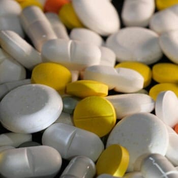 close up image of medicine pills