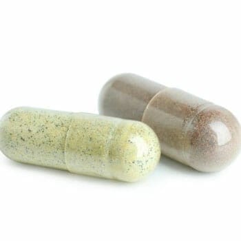 close up image of a vitamin capsule