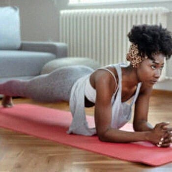 Woman doing a plank