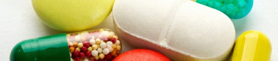 Top view of pills and medicines