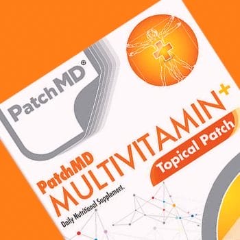 Close up shot of PatchMD Multivitamin Patch