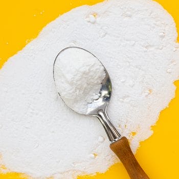 white powder in a spoon