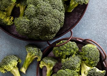 broccoli in bowls