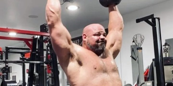 Brian Shaw lifting weights