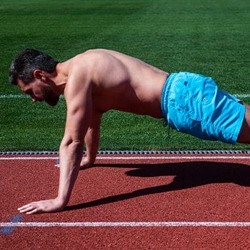 man working out outdoors
