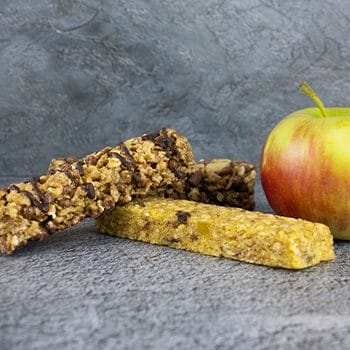 fresh apple and protein bars
