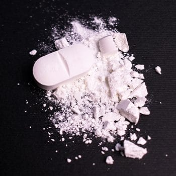 crushed white capsule