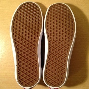 sole of a vans shoes