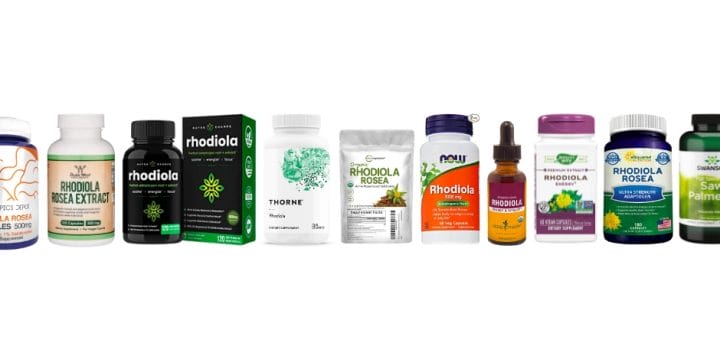 Best Rhodiola Rosea Supplements in a row