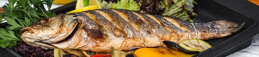 Fried fish and vegetables
