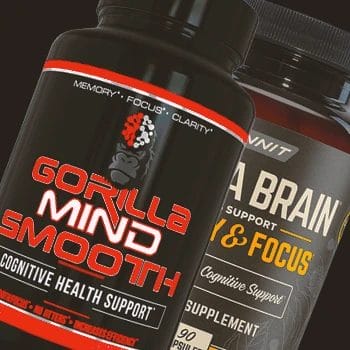 Gorilla Mode Mind Smooth and Alpha Brain side by side