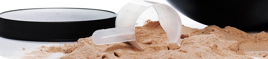 A spilled pre workout powder supplement