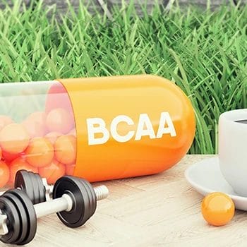 A 3D concept of BCAA on a table