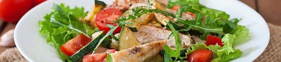 Salad on a plate