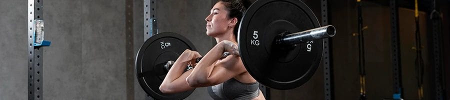Woman lifting a barbell