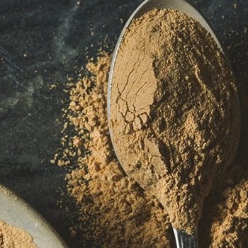 Close up shot of Maca on a spoon
