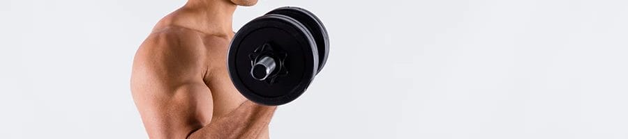Using a dumbbell to grow muscles