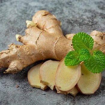 Close up image of ginger