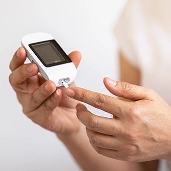 Checking insulin levels using a device