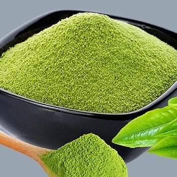 Isolated image of green tea extract