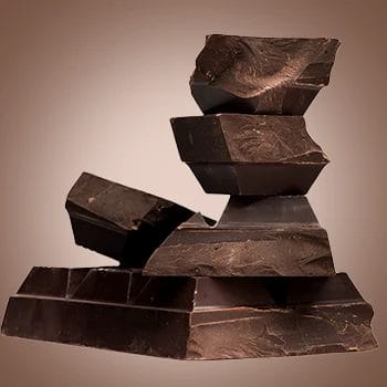 Dark chocolate stack on top of each other