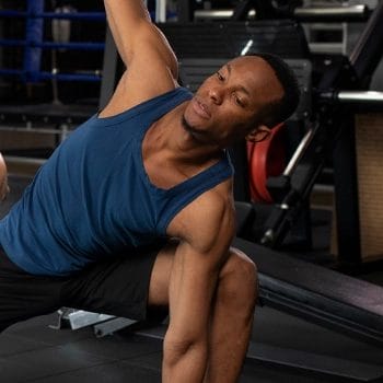 Exercising inside the gym