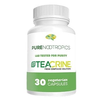 Pure Nootropics Teacrine supplement CTA