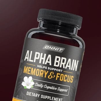 Alpha Brain Supplement Container