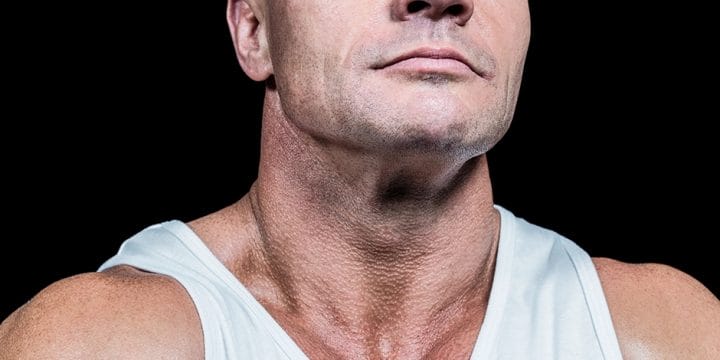 Man with thick neck