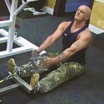 A person doing a Seated Cable Row