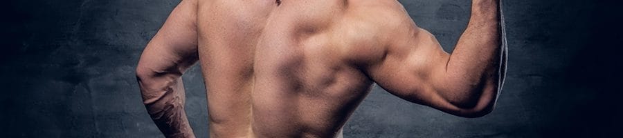 Flexing muscles