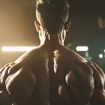 A man with good back muscles