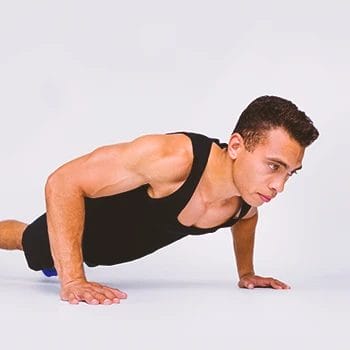 A person doing push ups