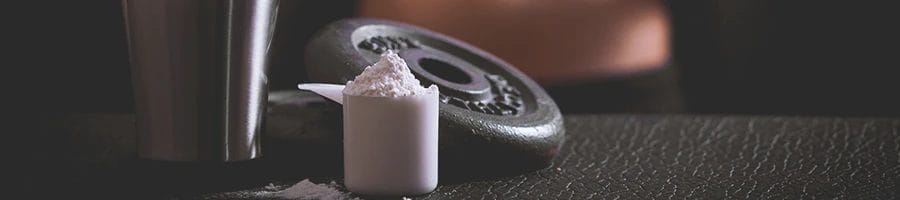 Close up shot of whey protein