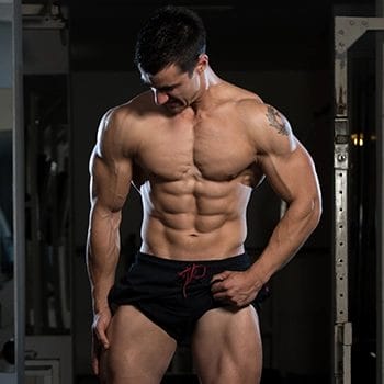 Man with good muscle growth and endurance
