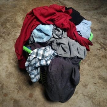 Pile of dirty gym clothes