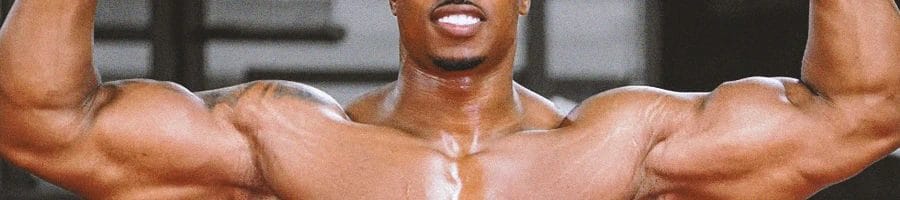 Simeon Panda arm workout routine in the gym